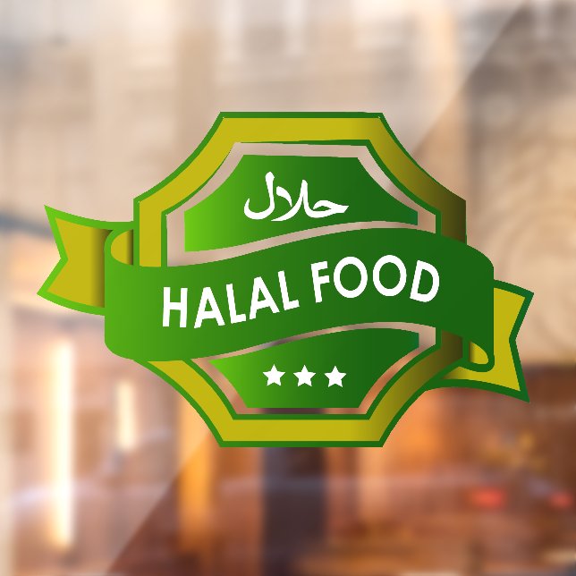 حلال Halal Food Business Window Sign Sticker Decal (Sheet 2)