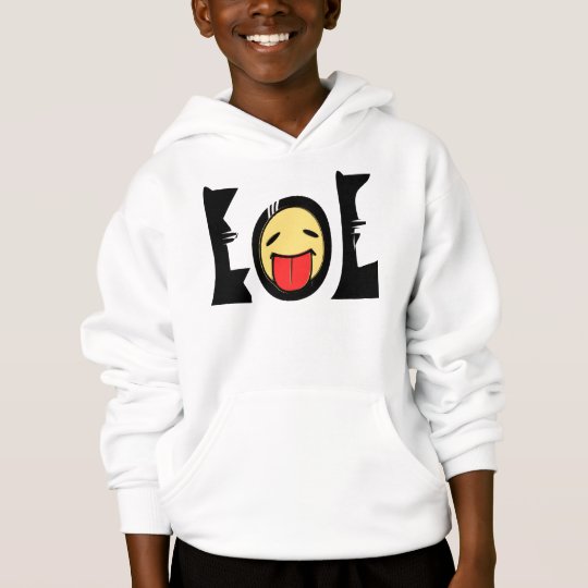 ★㋡ټ Emoticon(LOL)-Kids' Fun Hooded Sweatshirtټ ㋡★