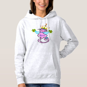 ♥ټ☘Irish Swanky Queen-Cat Fabulous Classic Fleece Hoodie