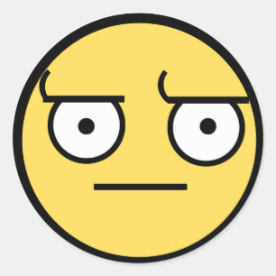 ಠ_ಠ Look of Disapproval Classic Round Sticker