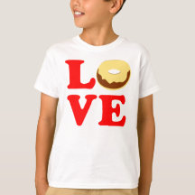 ღ♥ټLove Doughnut Kids' Vintage-inspired Ringer Tee