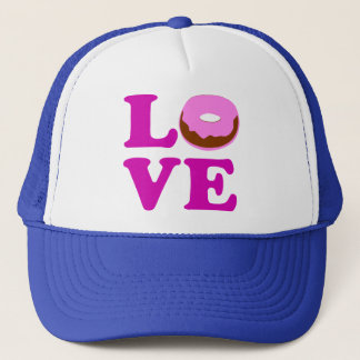 ღ♥ټLove Doughnut Stylish Cool Trucker Hatټ♥ღ Hat