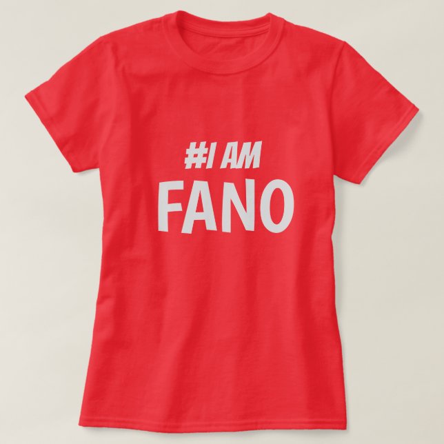 እኔም ፋኖ ነኝ #I am Fano Amhara T-Shirt (Design Front)