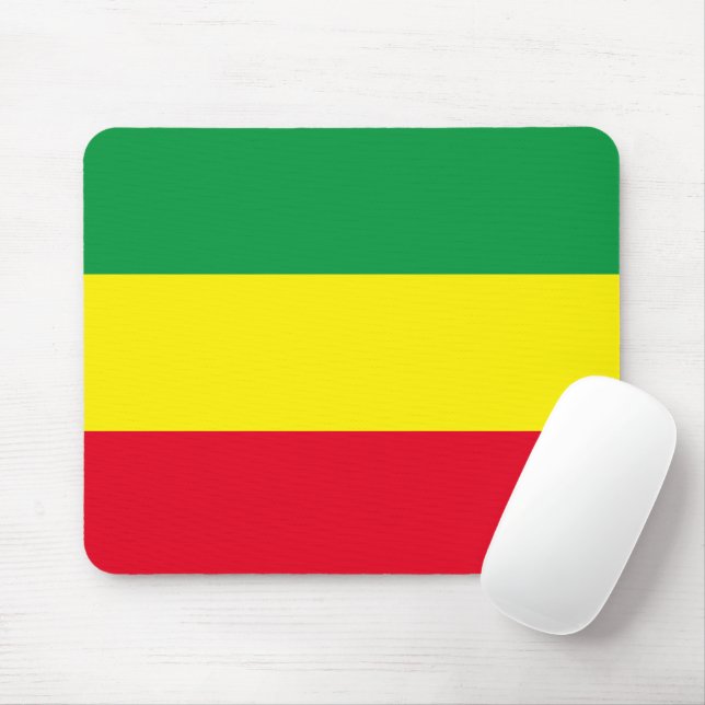 የኢትዮጵያ ባንዲራ Ethiopian Flag Mouse Mat (With Mouse)
