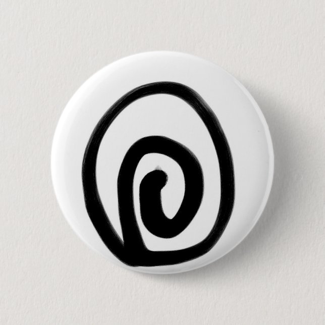 うずまき 6 CM ROUND BADGE (Front)