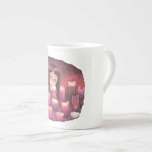 さくになじ BONE CHINA MUG (Front Right)