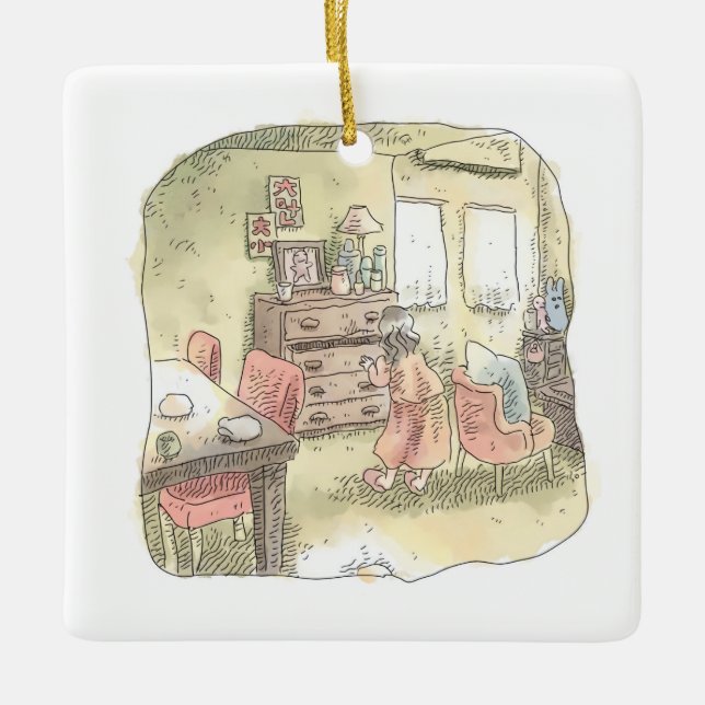 さなくくじ CERAMIC ORNAMENT (Front)