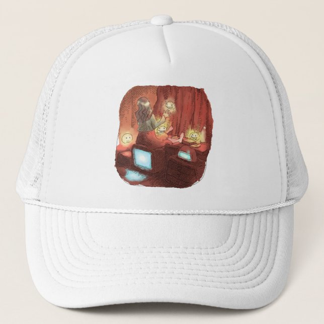 さやごしじ TRUCKER HAT (Front)