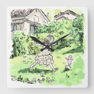 さ い む じ SQUARE WALL CLOCK