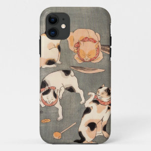 たとえ尽の内(上), 国芳 Japanese Cats(1), Kuniyoshi, Ukiyo-e iPhone 11 Case