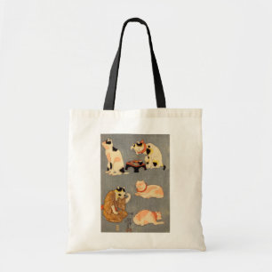 たとえ尽の内(中), 国芳 Japanese Cats(2), Kuniyoshi, Ukiyo-e Tote Bag