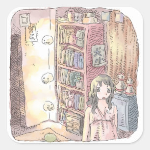 なさじ SQUARE STICKER