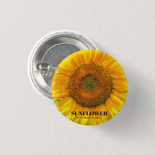 ひまわり 3 CM ROUND BADGE
