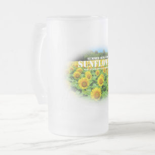 ひまわり FROSTED GLASS BEER MUG