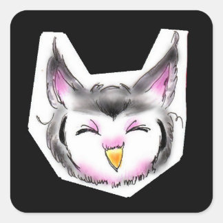 アフリカオオコノハズクちゃん SQUARE STICKER