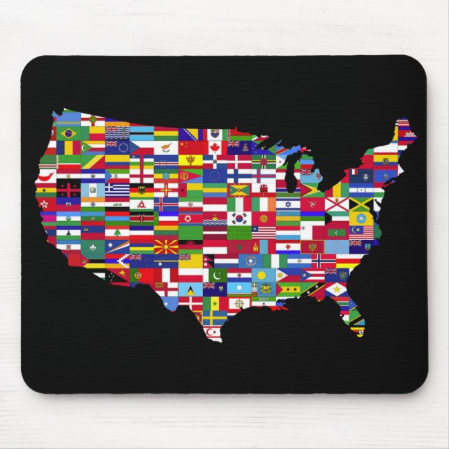 アメリカ合衆国の地図 MOUSE MAT (Front)
