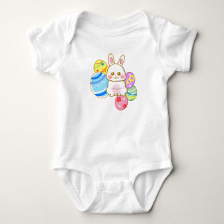 イースターラビット　Easter rabbit Baby Bodysuit