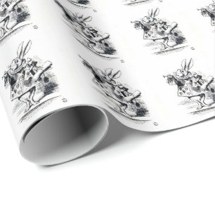 ウサギ、“ Alice's Adventures in Wonderland ” Wrapping Paper