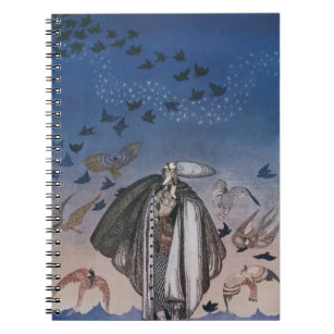 カイ・ニールセン（Kay Nielsen）幻想的な童話のノート　魔笛に集まる鳥たち Notebook