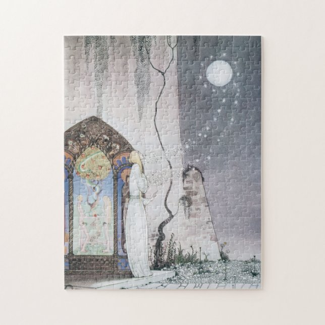 カイ・ニールセン（Kay Nielsen）幻想的な童話のパズル　ラッシーと教母　 ジグソーパズル Jigsaw Puzzle (Vertical)
