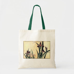 カキツバタ, 北斎 Irises, Hokusai, Ukiyo-e Tote Bag