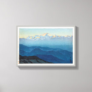 カンチェンジュンガ, Kangchenjunga, Yoshida, Woodcut Canvas Print