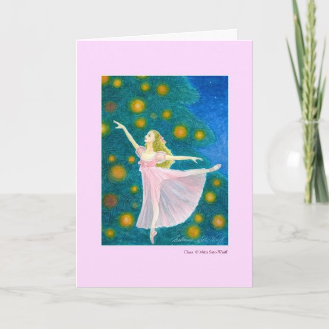 クララ　バレエグリーティングカード HOLIDAY CARD (Front)