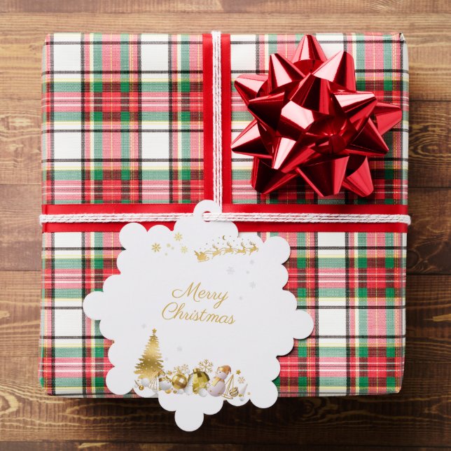 ゴージャス ホワイト×ゴールドのクリスマスカード♡ TREE DECORATION CARD (Insitu (Gift))