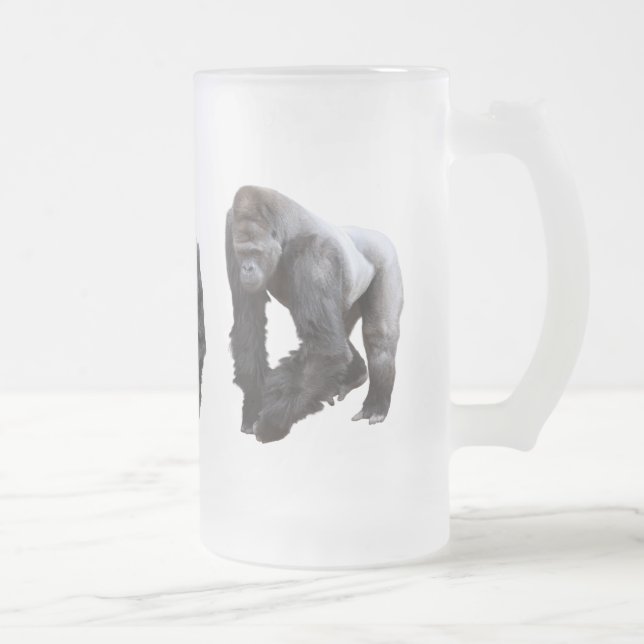 ゴ リ ラ FROSTED GLASS BEER MUG (Right)