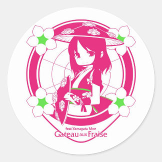 シール☆Moe_hanagasa01 Classic Round Sticker
