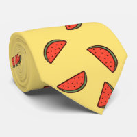 スイカなネクタイ 黄色ver. Water melon tie, yellow ver.