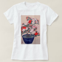 ツツジの盆栽, 小原古邨 Bonsai Azalea, Ohara Koson, Ukiyo-e