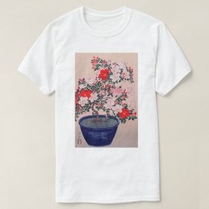 ツツジの盆栽, 小原古邨 Bonsai Azalea, Ohara Koson, Ukiyo-e T-Shirt