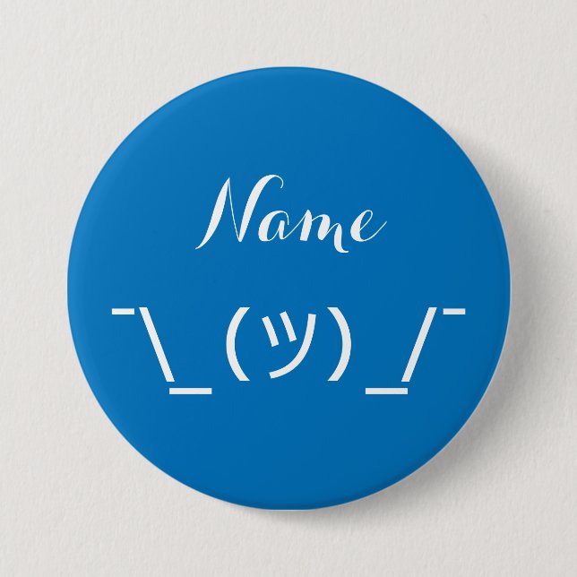 ¯\_(ツ)_/¯ Shrugging Button (Front)