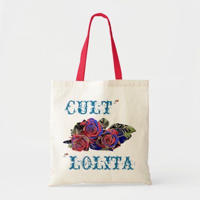 トリッキー　薔薇　乙女　トートバック　, CULT, LOLITA TOTE BAG (Front)