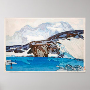 ブライトホルン, Breithorn, Hiroshi Yoshida, Woodcut Poster