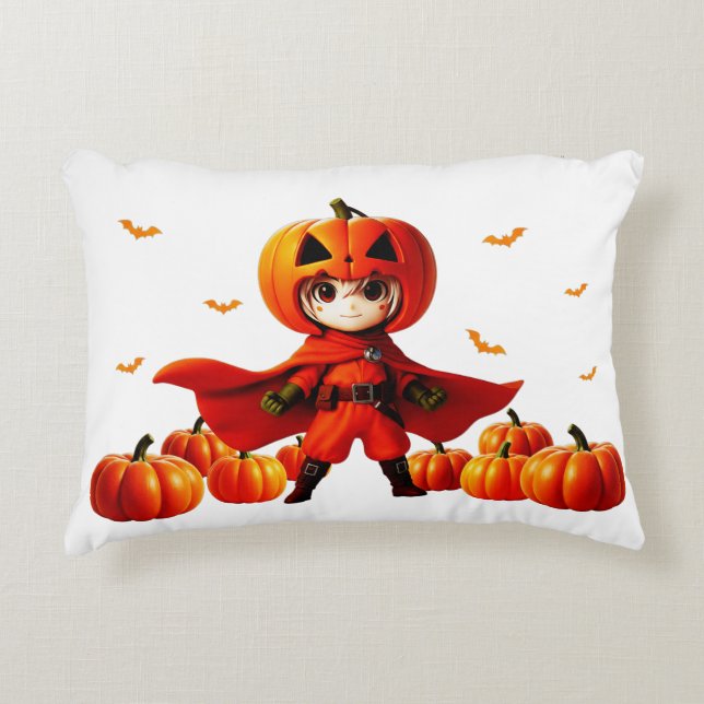 ボクチャンダークッション枕（Cushion pillow） Decorative Cushion (Front)