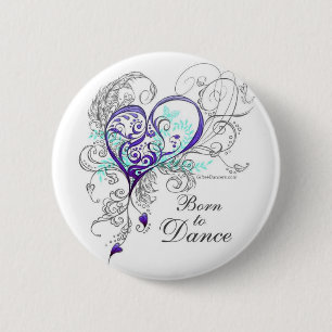 ボーン　トｳ　ダンス 6 CM ROUND BADGE