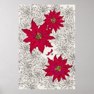 ポインセチアと赤い靴。 POSTER