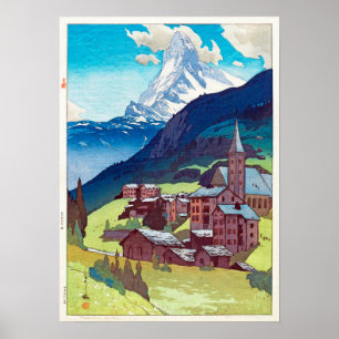 マッターホルン, Matterhorn, Hiroshi Yoshida Poster