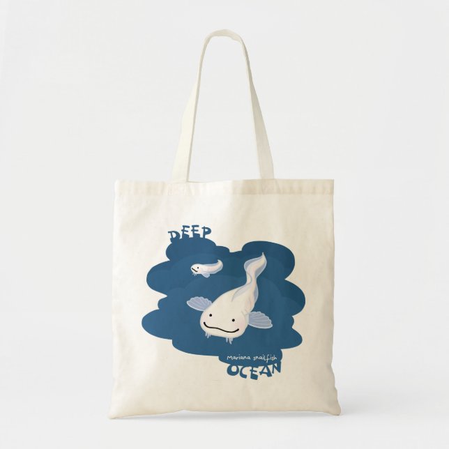 【マリアナスネイルフィッシュ】Mariana snailfish Tote Bag (Front)