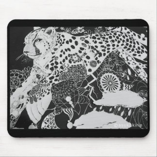 モノトーン/チーターのマウスパッド  MOUSE MAT