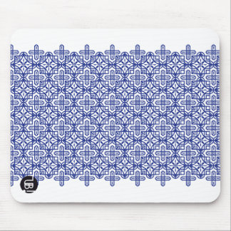 ラインタイル柄・ブルー マウスパッド MOUSE MAT