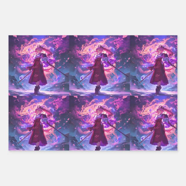 ラッピングペーパーシートセット"MUTEKI"  WRAPPING PAPER SHEET (Front)