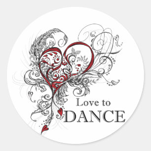 ラヴ　トｳ　ダンス CLASSIC ROUND STICKER