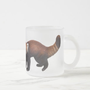 レッサーパンダのマグカップ FROSTED GLASS COFFEE MUG