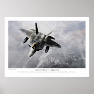 ロッキードマーチンF-22ラプター POSTER