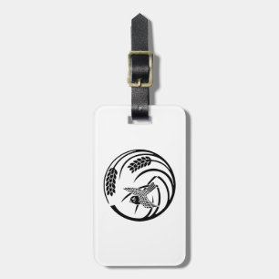 一本稲の丸に雀 LUGGAGE TAG