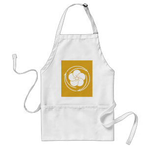 三つ追い松葉に捻じ梅 STANDARD APRON
