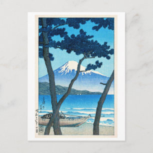 三保の富士, Mount Fuji at Miho, Hasui Kawase Postcard